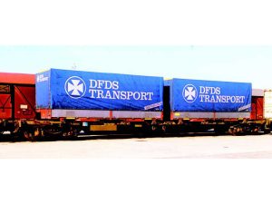 kontejnerový vůz Sgns DFDS Transport DSB A.C.M.E. 40371