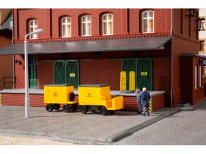 elektrický poštovní vozík s přívěsem Auhagen 43663