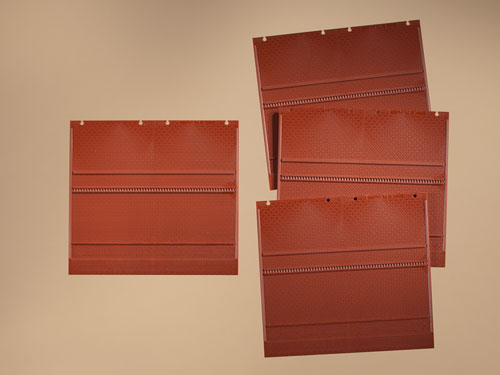 ozdobná stěna 2324E červená Auhagen 80513