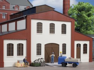 stěny 2391E omítnuté, průmyslová okna a vrata Auhagen 80718