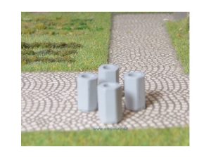 odpadkové koše z betonu 4ks BDDP 23363