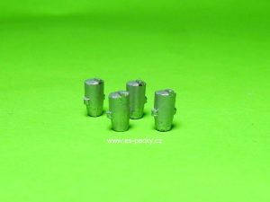 popelnice kovová 4ks BDDP 49234