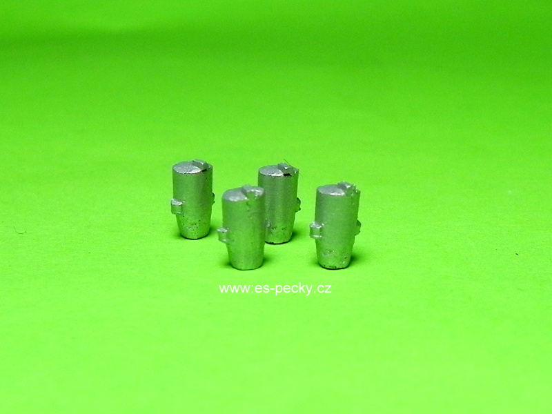 popelnice kovová 4ks BDDP 49234