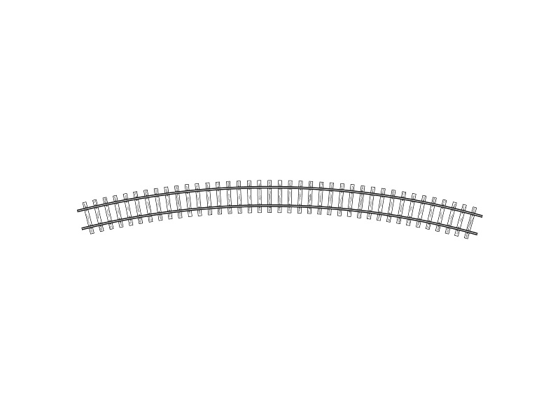 kolej oblouková R 520 mm, 30° Bemo 4294507