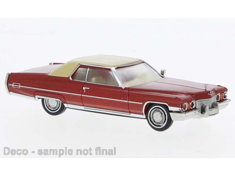 Cadillac Coupe deVille červená / béžová metalíza 1972 Brekina 18125