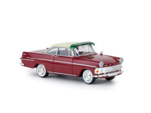 Opel Rekord P2 Coupe dunkelrot, hellbeige, Brekina 20131