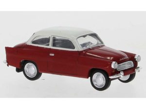 Škoda Octavia vínová / bílá 1960 Brekina 27457