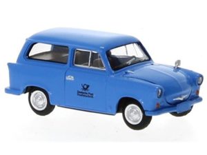 Trabant P 50 Kombi modrý 1960 Deutsche Post Studiotechnik Brekina 27555