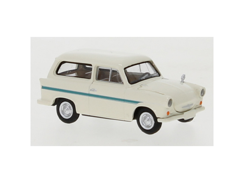 Trabant P 50 Kombi bílý / modrý 1960 Brekina 27560