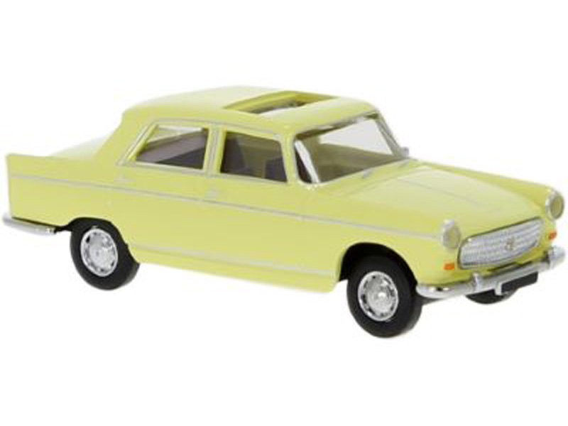 Peugeot 404 střešní okno otevřený světle žlutý 1961 Brekina 29023