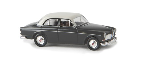 Volvo Amazon 4-dvéřové tmavě šedé/bílé Brekina 29235