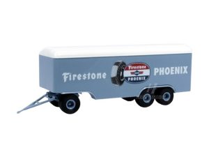 přívěs skříňový 3-osý 1955 Phoenix Reifen Brekina 55308