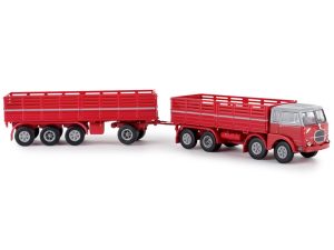 Fiat 690 Millepiedi červený / šedý Brekina 58411