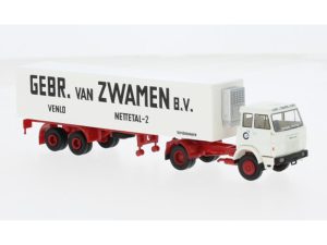 Henschel F161S plachtový návěs Zwamen Brekina 82263