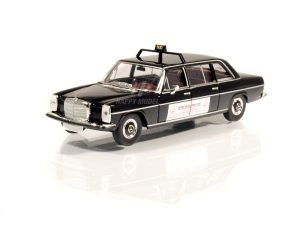MB 220D černý dlouhý Taxi Brekina 91350