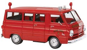 Dodge A 100 Bus Fire Department Brekina 93439