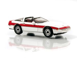Chevrolet Corvette C4 bílo červený Brekina PCX870319
