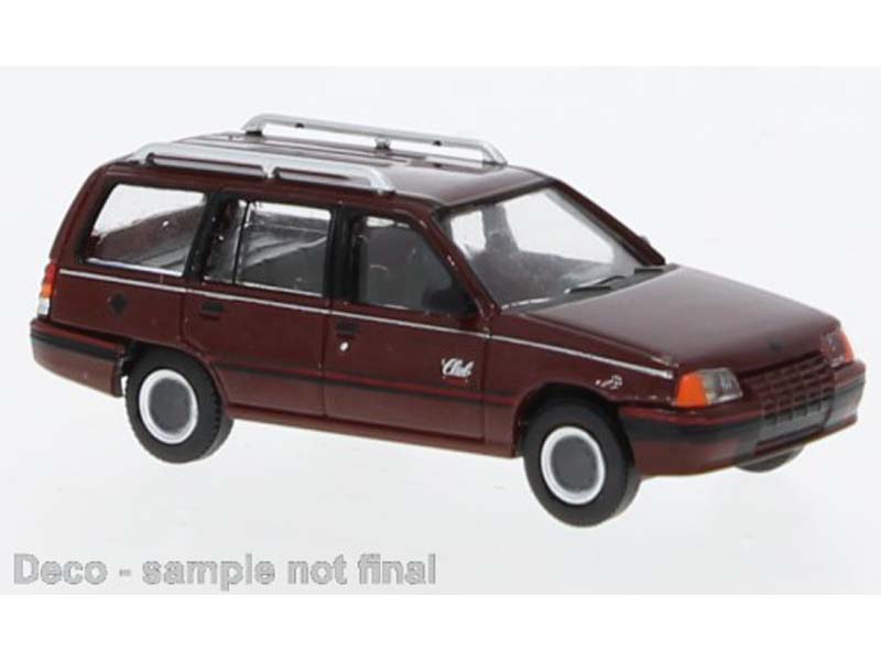 Opel Kadett E Carav tmavě červená metalíza Brekina PCX870499