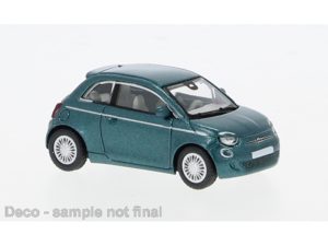 Fiat 500e tmavě zelený Brekina PCX870563