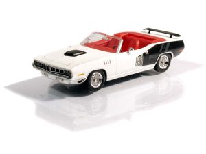 Plymouth HEMI Cuda Convertible bílý 1971 Brekina RIK38483