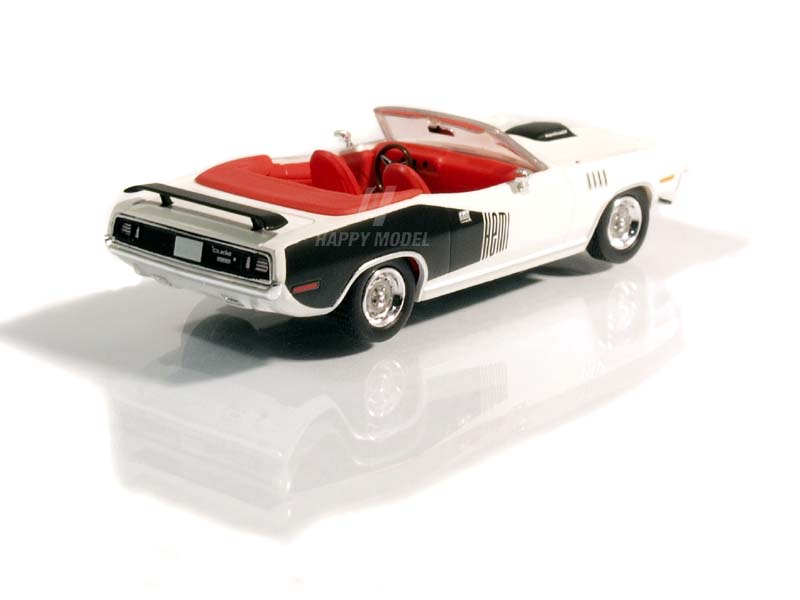 Plymouth HEMI Cuda Convertible bílý 1971 Brekina RIK38483 - Image 6