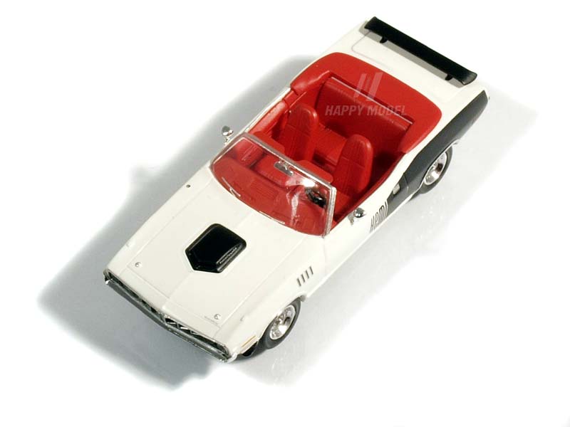Plymouth HEMI Cuda Convertible bílý 1971 Brekina RIK38483 - Image 5