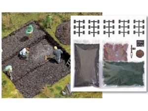 set balíků rašeliny s mrtvolou v močálu Busch 1251