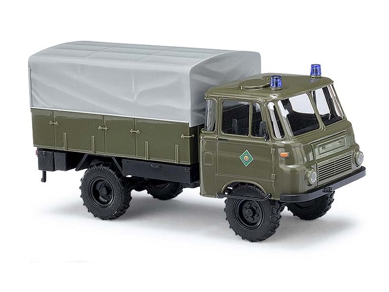 Robur LO 1801 A Bereitschaftspolizei s plachtou - doprodej Busch 51651