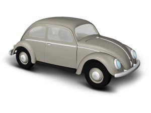 VW Brouk s oválným oknem šedý Busch 52951