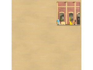 cihlová zeď 2ks Busch 7446