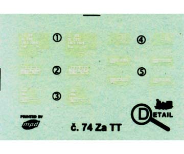 obtisk Gags/Za ČSD Detail 3074