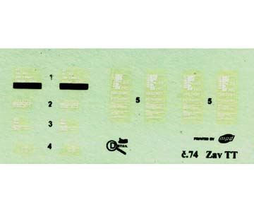 obtisk Hadgs/Zav ČSD Detail 3174