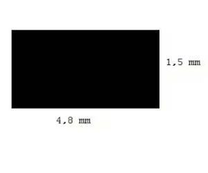 hranol 1,5 x 4,8mm délka 350mm 9ks Evergreen 158
