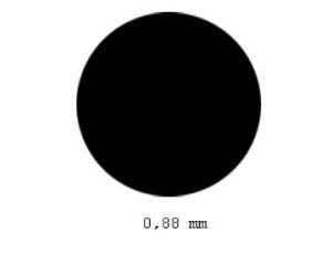 tyč kruhová průměr 0,88mm délka 350mm 10ks Evergreen 220