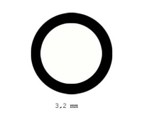 trubka průměr 3,2mm délka 350mm 5ks Evergreen 224