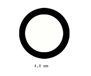 trubka průměr 4,8mm délka 350mm 4ks Evergreen 226