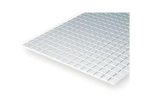 deska 150x300x1,0mm s drážkami křížem, rozteč 12,7 x 12,7mm Evergreen 4518