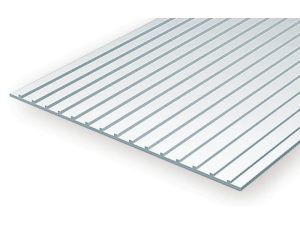 deska 150x300x1,0mm s tenkými žebry, rozteč 4,8mm stavebnice Evergreen 4521