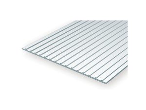 deska 150x300x1,0mm s tenkými žebry, rozteč 9,5mm stavebnice Evergreen 4523