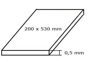 deska 200x530x00,5mm 6ks Evergreen 9103