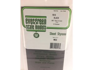 deska černá, tloušťka 1,5mm formát 150 x 300mm Evergreen 9516