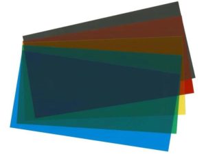 průhledné desky barevné - sada 5ks Evergreen 9905