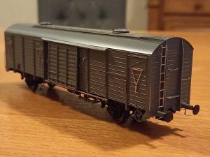 set zavřených vozů Gbgs hnědých ČSD Exact train 23042