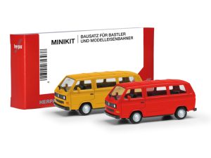 MiniKit VW T3 Bus žlutý a červený Herpa 013093-005