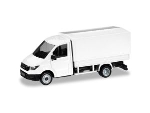 MiKi MAN TGE jednoduchá kabina a korba s plachtou Herpa 013451