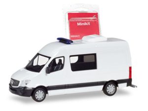 Miki MB Sprinter 2013 polobus bílý Herpa 013543