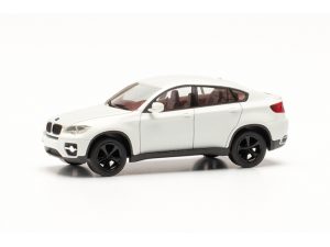 BMW X6 bílé s černými koly Herpa 024037-003
