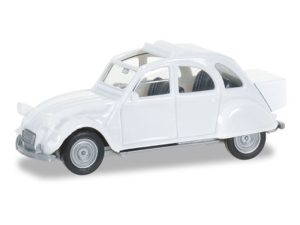 Citroen 2 CV kufrem bílý Herpa 027632-003