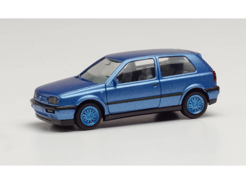 VW Golf III VR6 modrá metalíza Herpa 034074-002