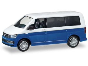 VW T6 Bicolor bílý / modrý Herpa 038730-002